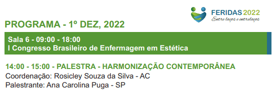 I Congresso Brasileiro de Enfermagem Estética