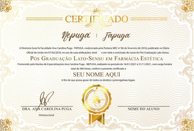 Certificado da pós Nepuga